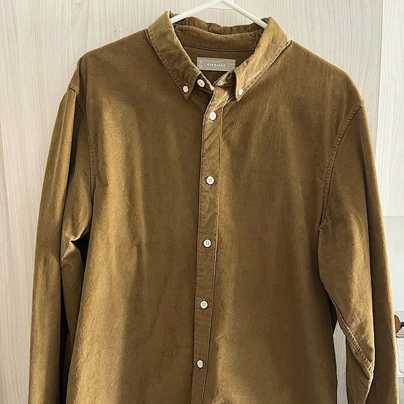 Everlane Brown Corduroy shirt. Large. - Picture 1 of 3